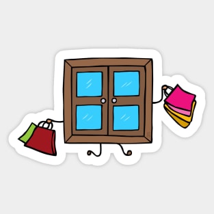 window shopping Sticker
